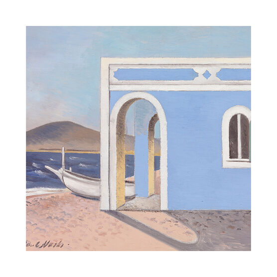 Paul Nash Blue House on the Shore greetings card
